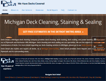 Tablet Screenshot of deckdetail.com